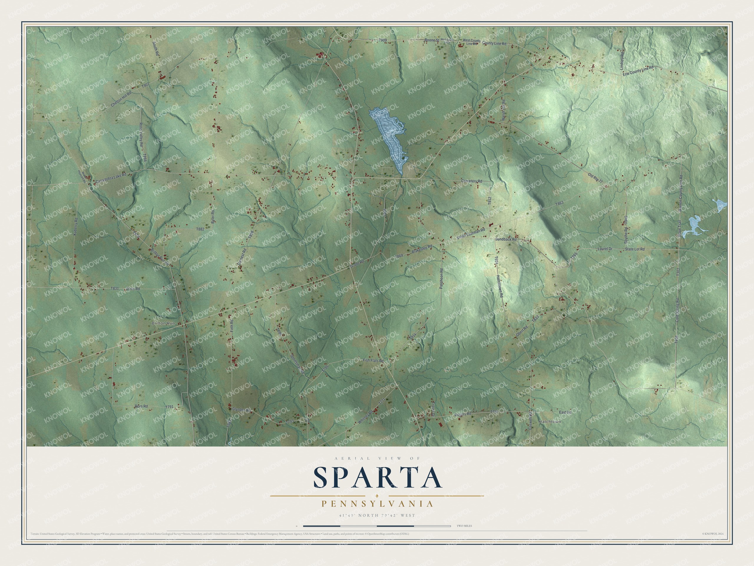 Watermarked full-map preview of Sparta, Pennsylvania