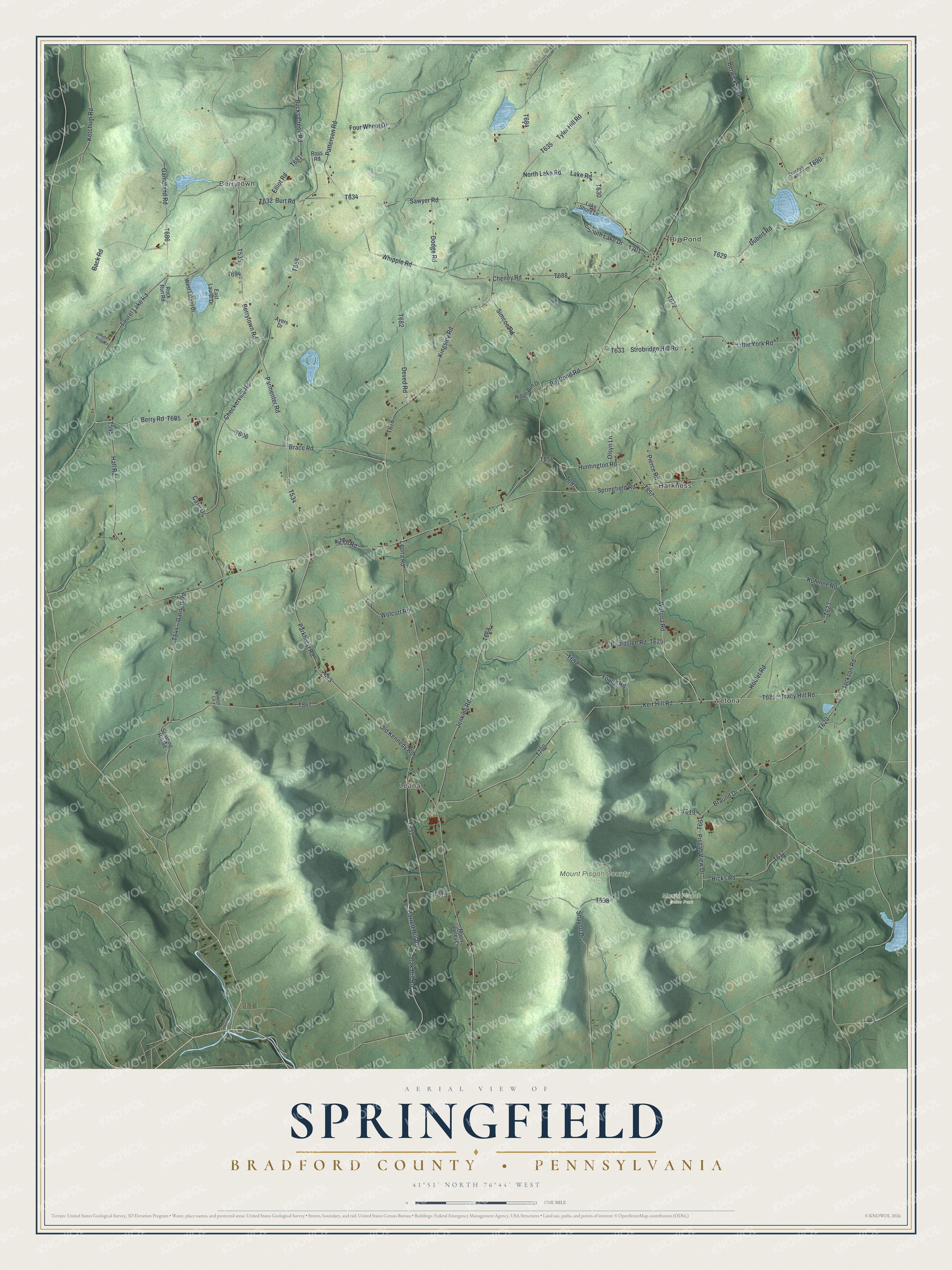 Watermarked full-map preview of Springfield, Pennsylvania