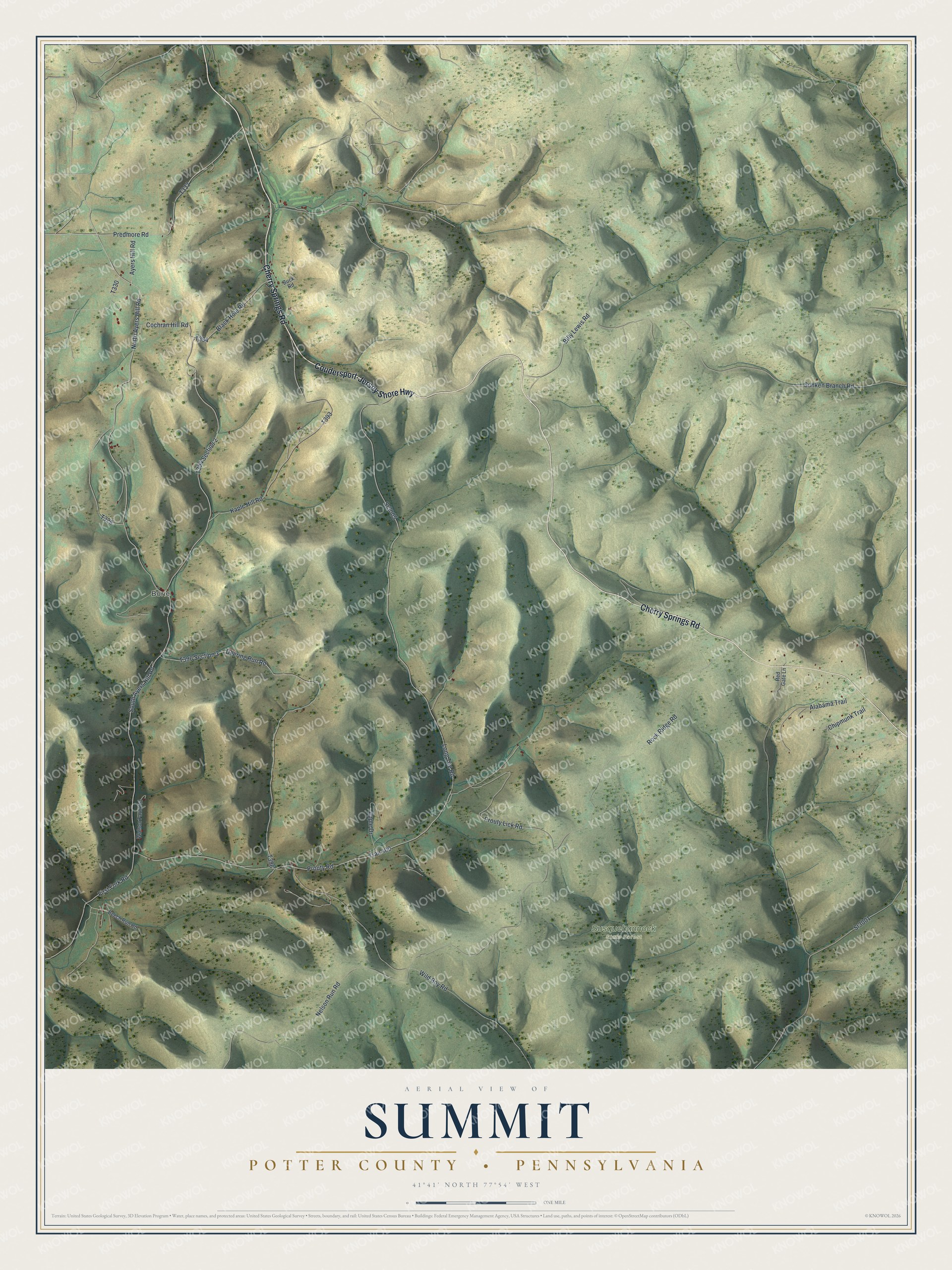 Watermarked full-map preview of Summit, Pennsylvania