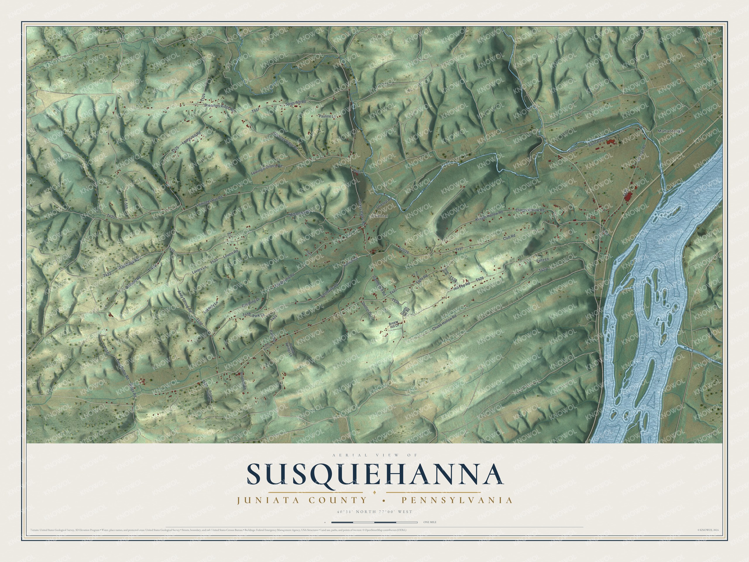 Watermarked full-map preview of Susquehanna, Pennsylvania