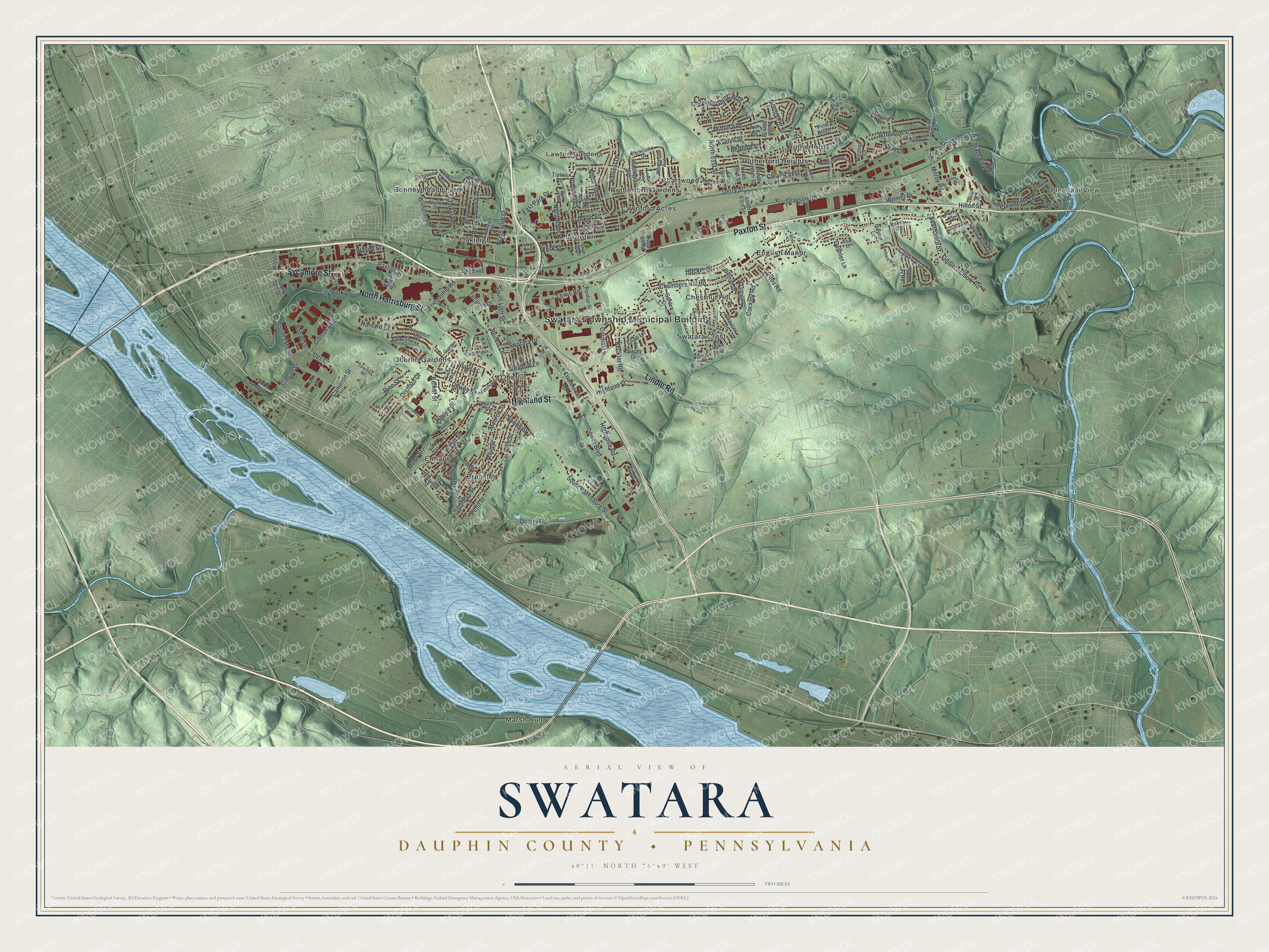 Watermarked full-map preview of Swatara, Pennsylvania