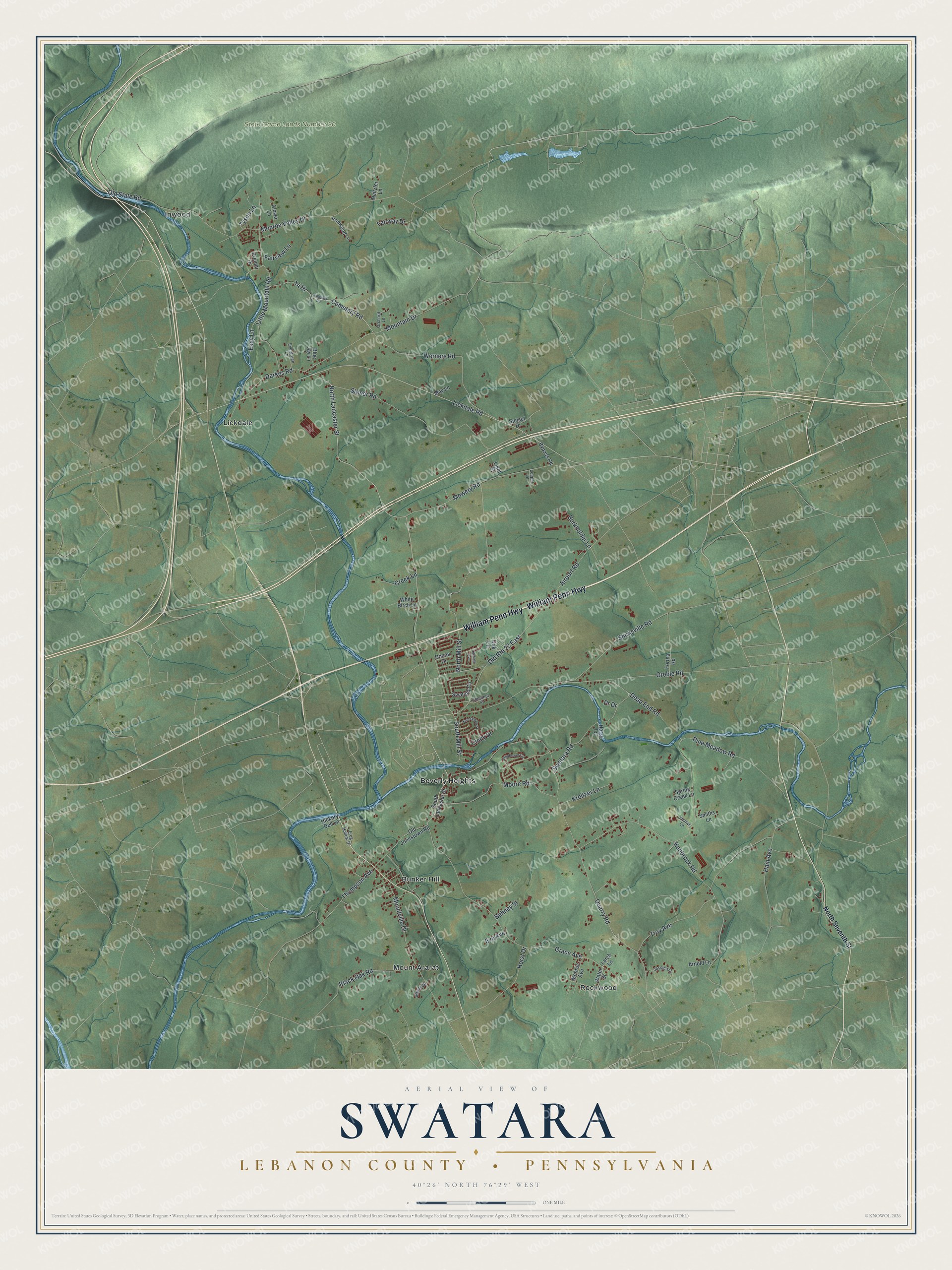 Watermarked full-map preview of Swatara, Pennsylvania