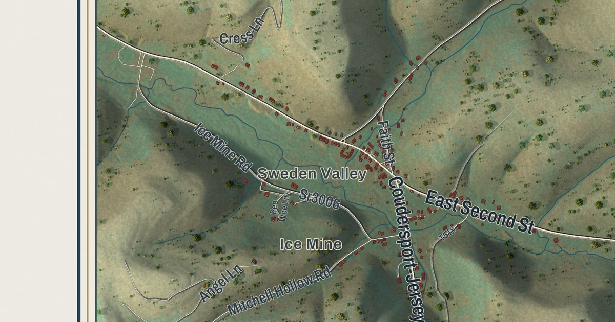 Map of Sweden, Pennsylvania in 2026