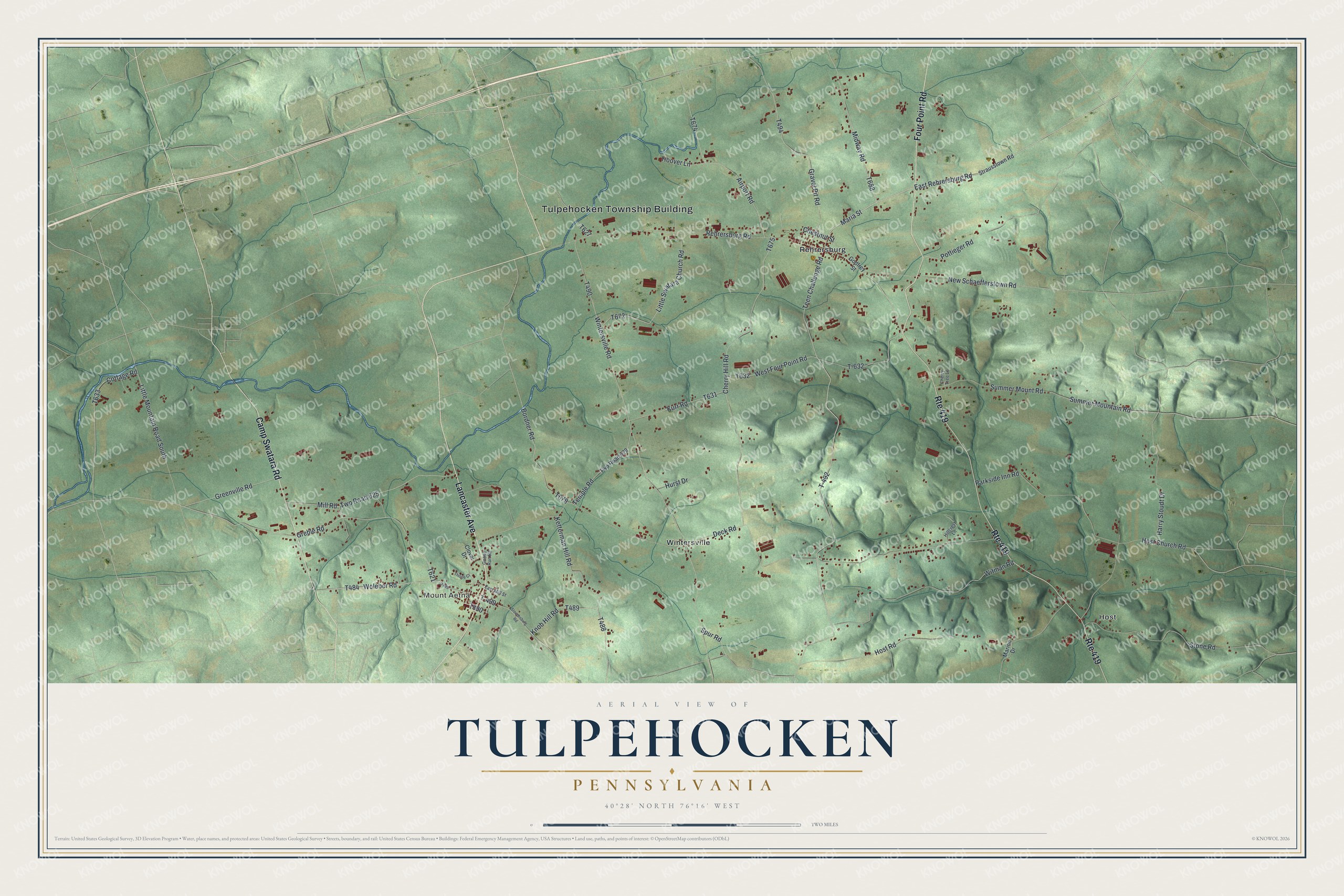 Watermarked full-map preview of Tulpehocken, Pennsylvania