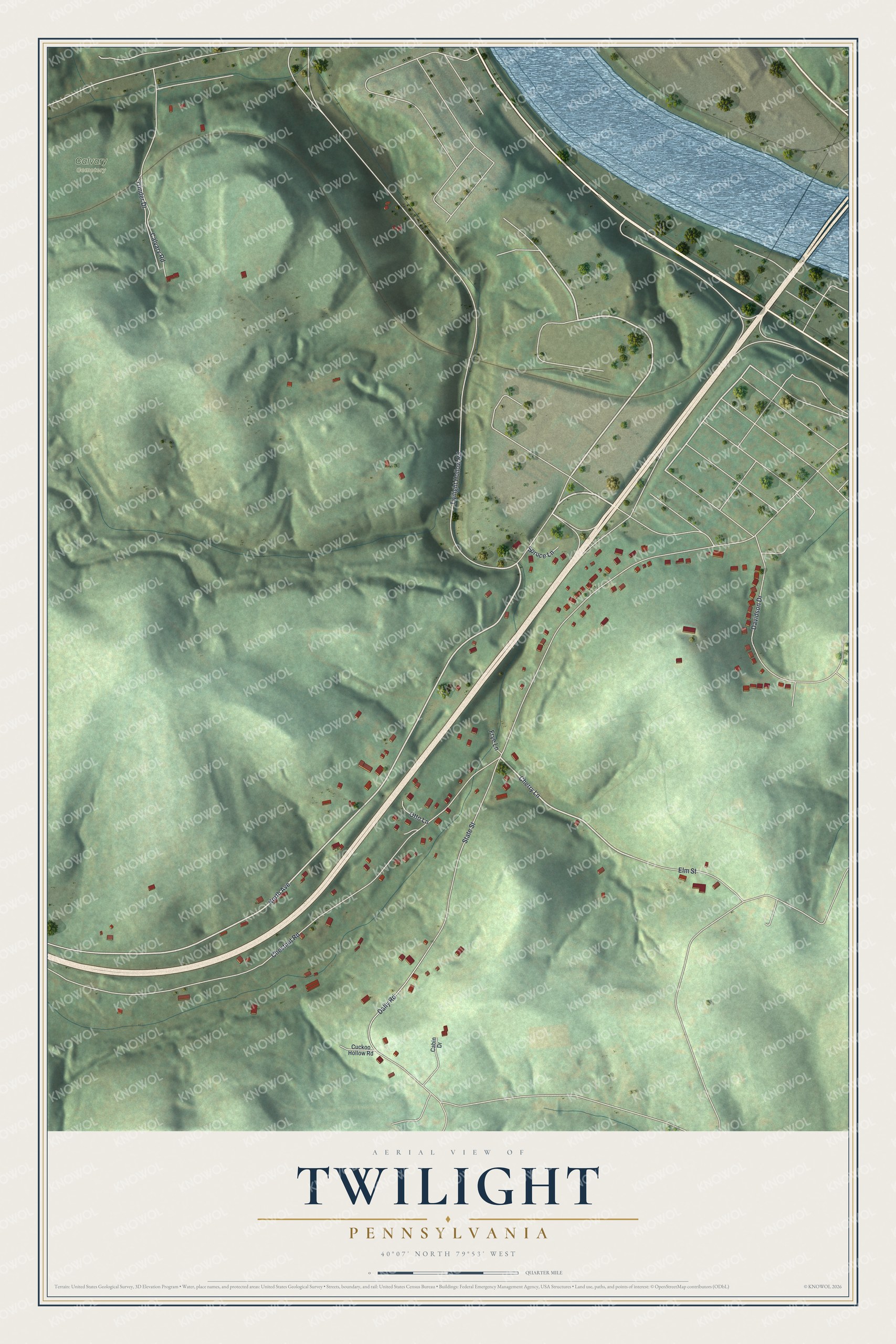 Watermarked full-map preview of Twilight, Pennsylvania