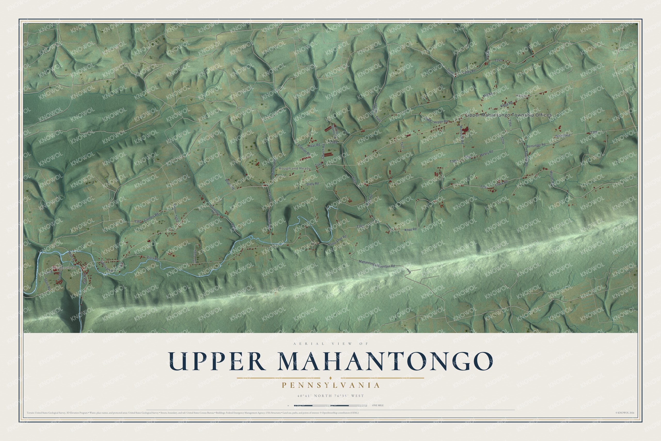 Watermarked full-map preview of Upper Mahantongo, Pennsylvania