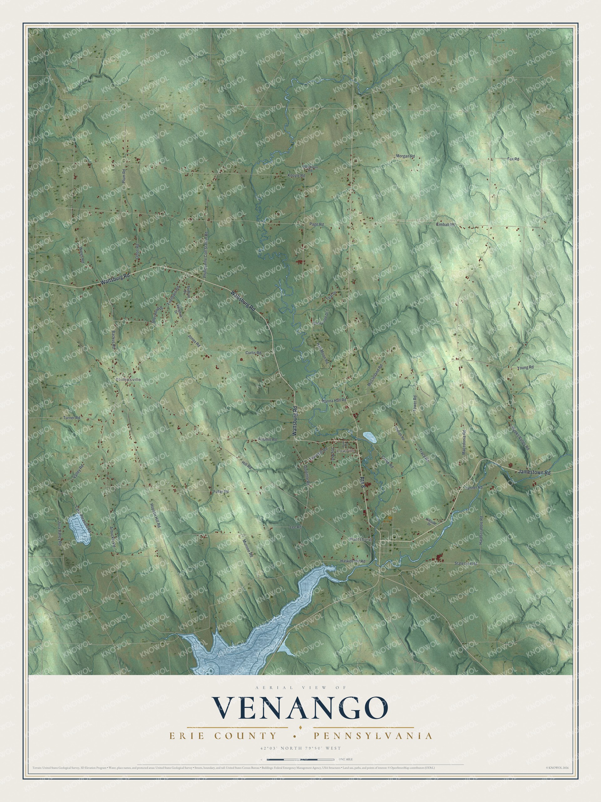 Watermarked full-map preview of Venango, Pennsylvania