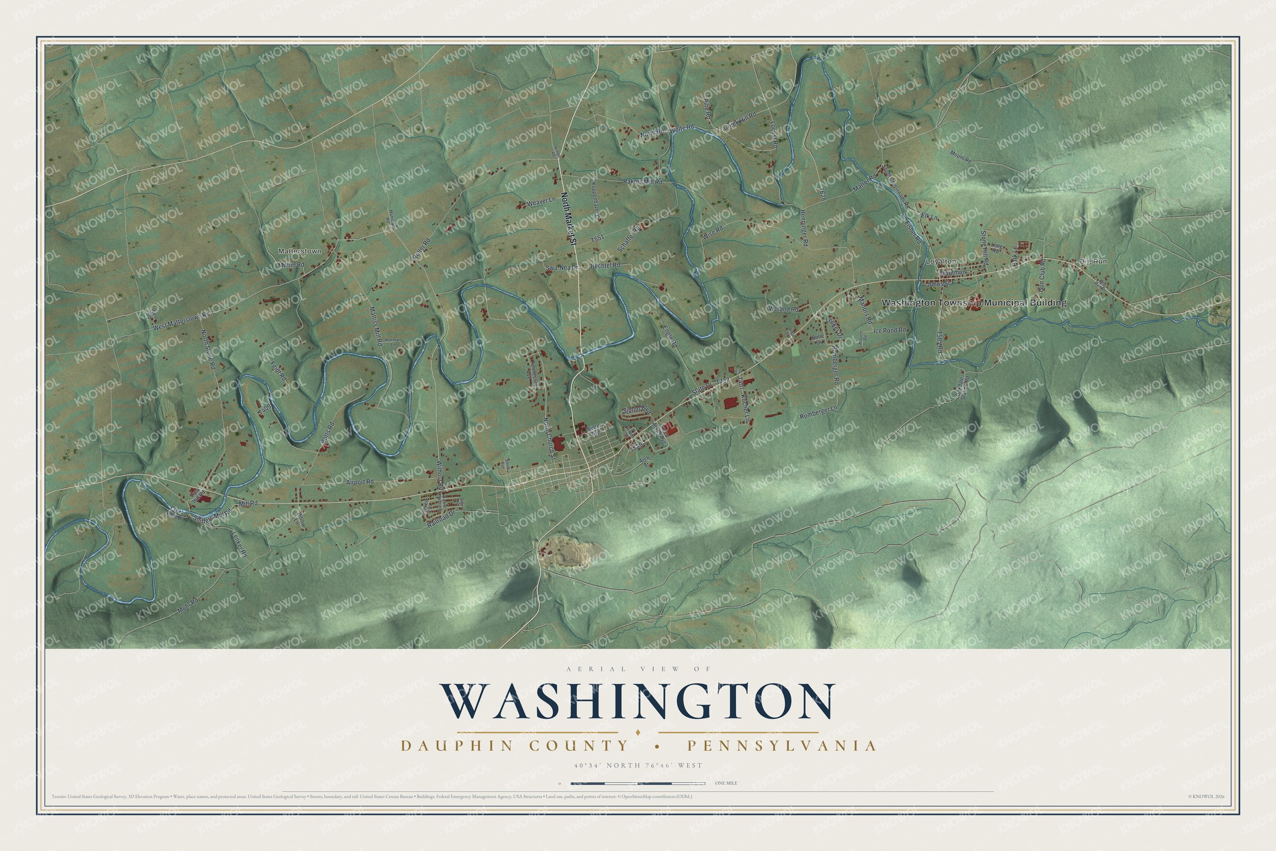 Watermarked full-map preview of Washington, Pennsylvania