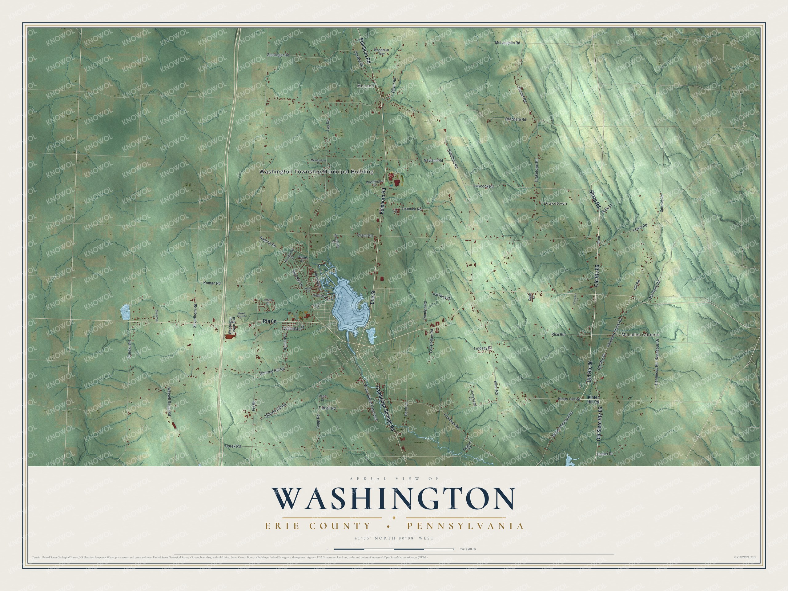 Watermarked full-map preview of Washington, Pennsylvania