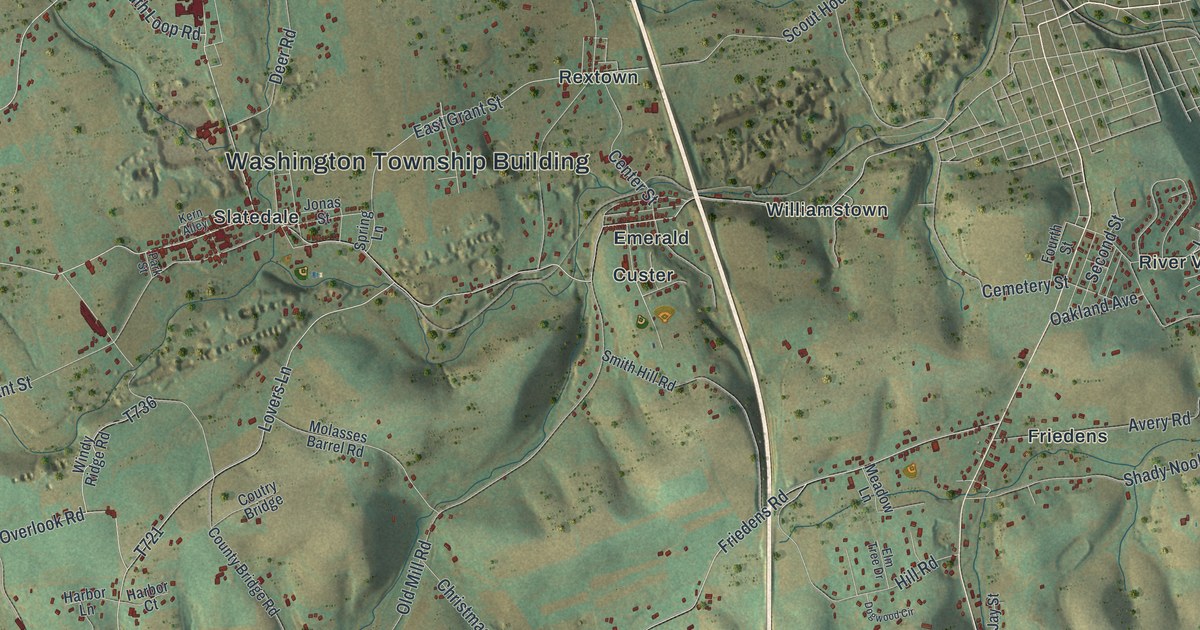 Map of Washington, Lehigh County, Pennsylvania in 2026
