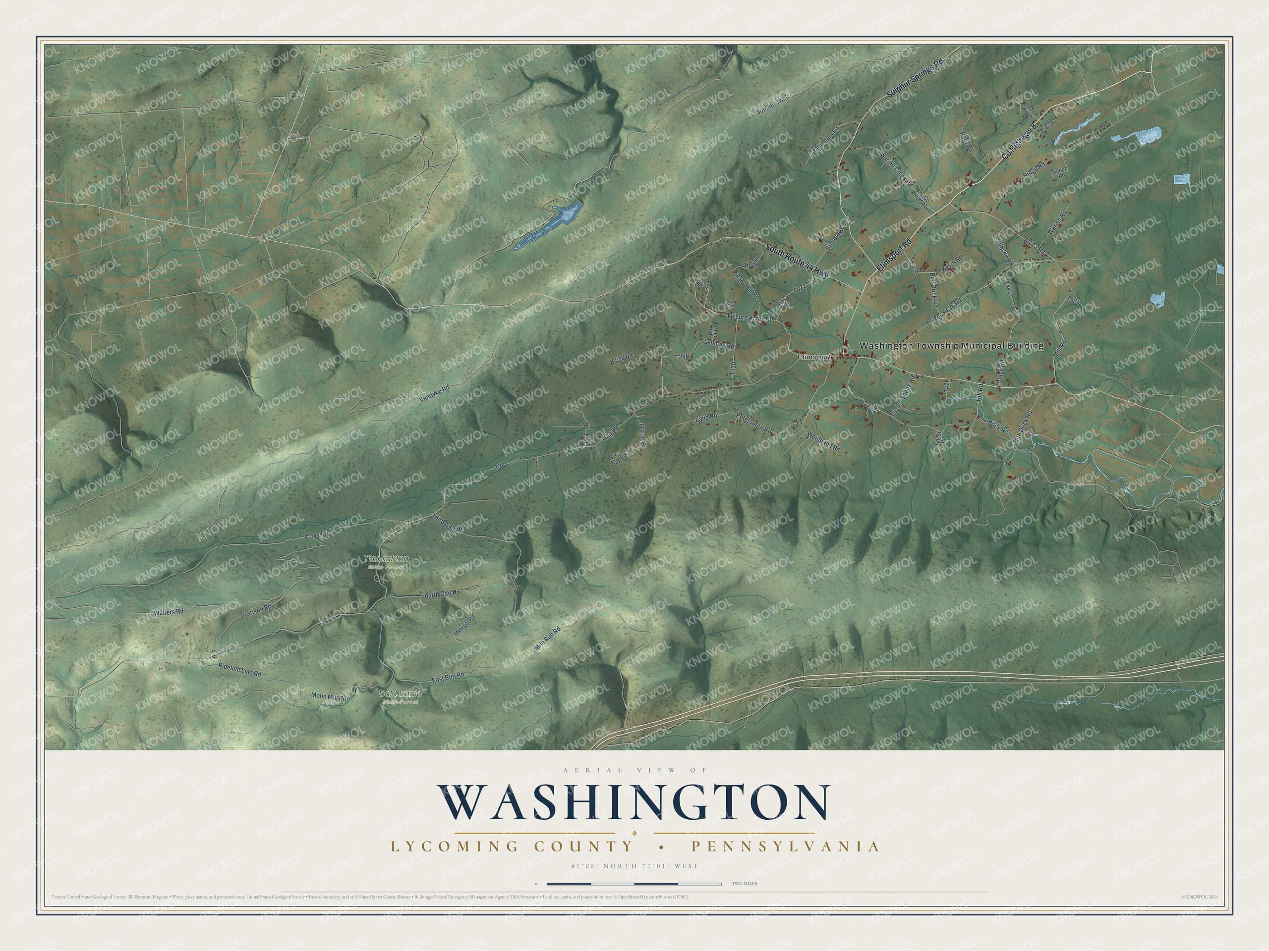 Watermarked full-map preview of Washington, Pennsylvania
