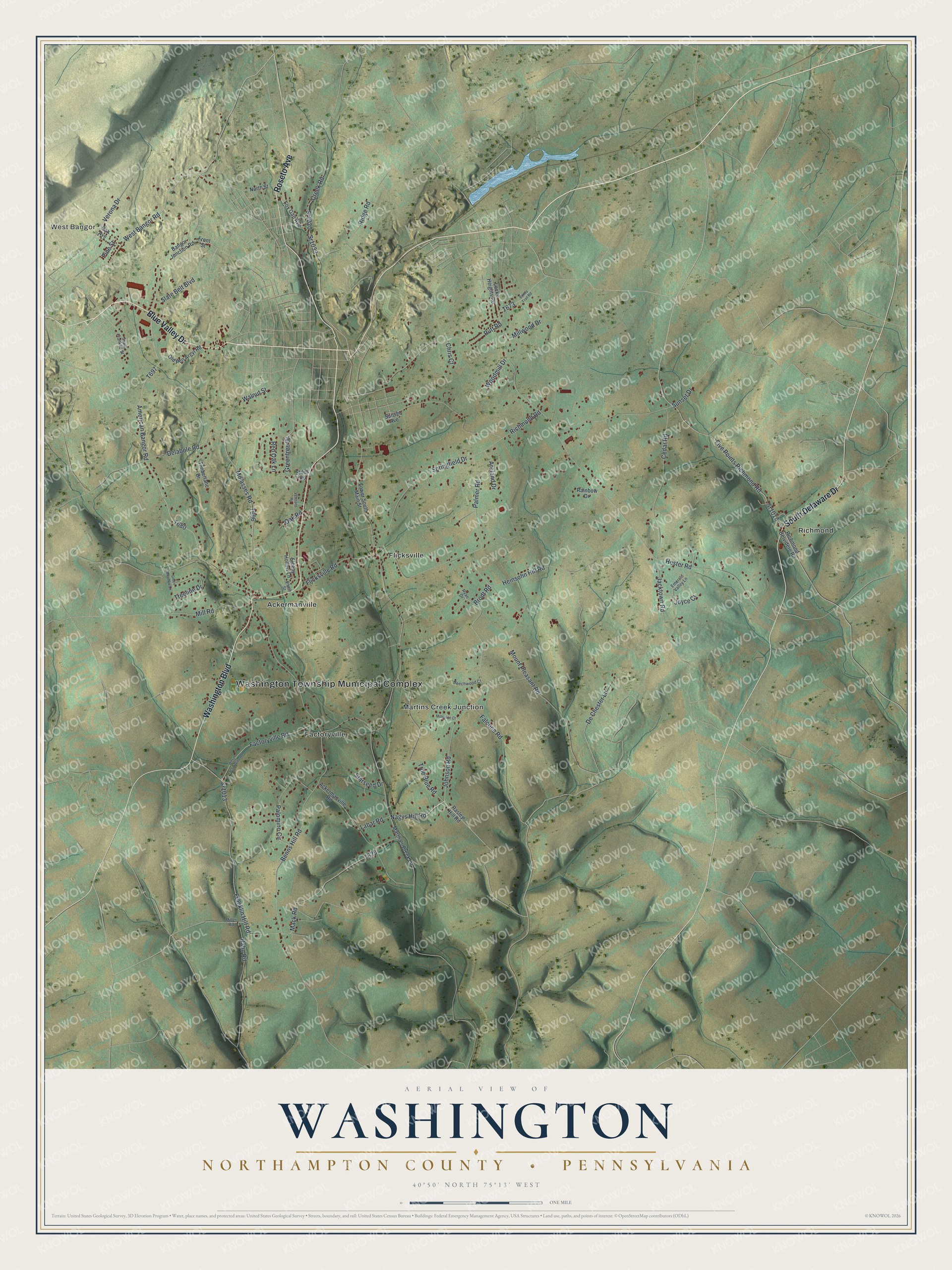 Watermarked full-map preview of Washington, Pennsylvania