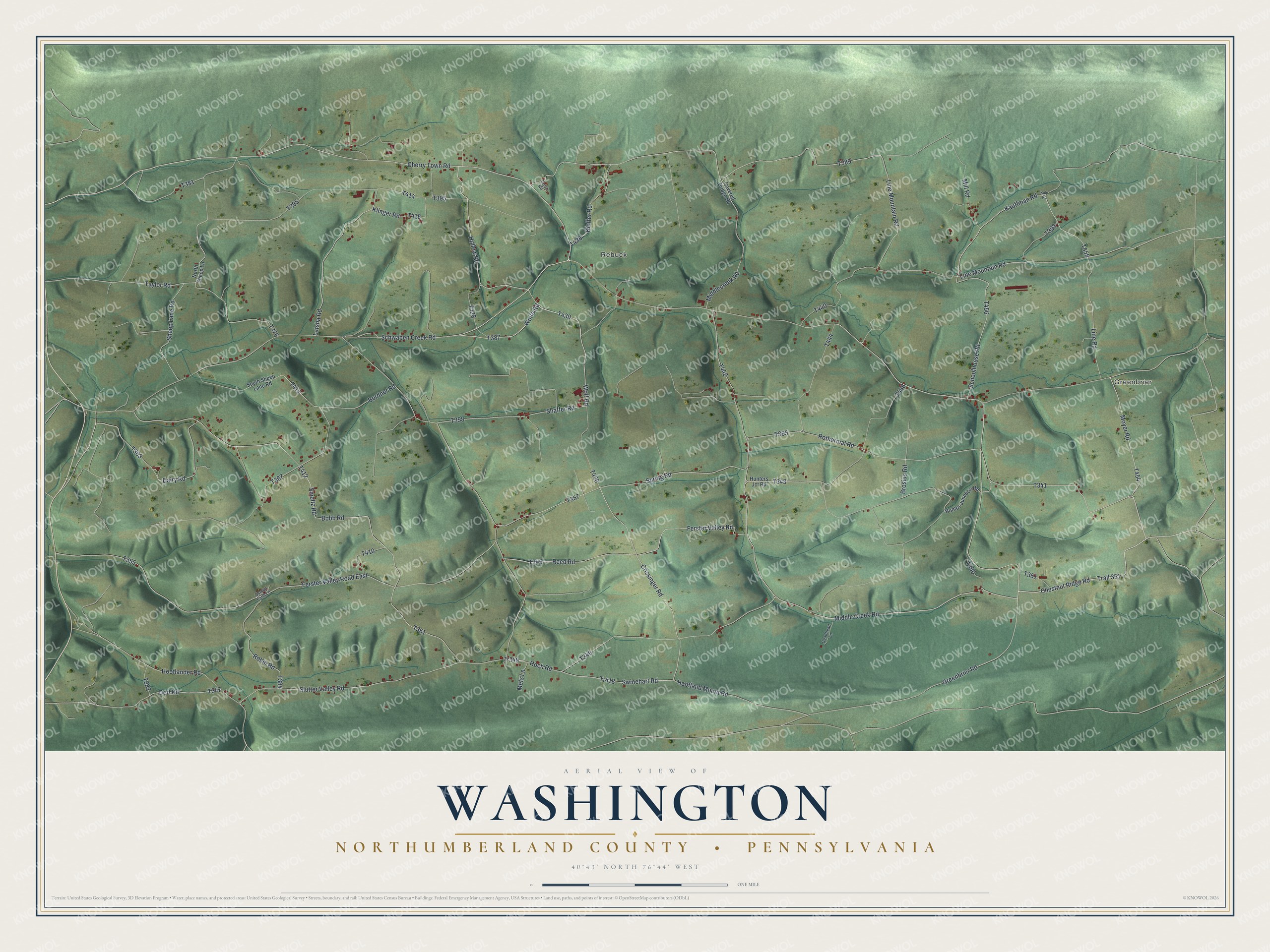 Watermarked full-map preview of Washington, Pennsylvania