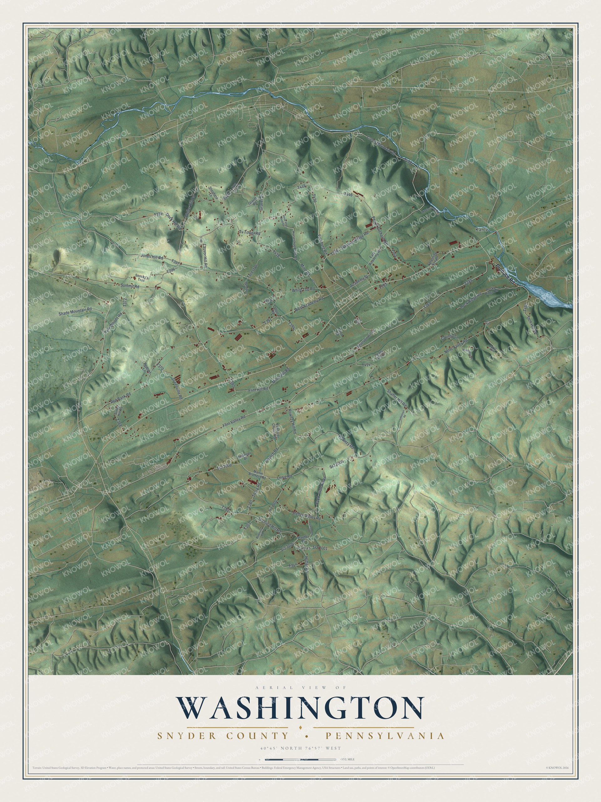 Watermarked full-map preview of Washington, Pennsylvania