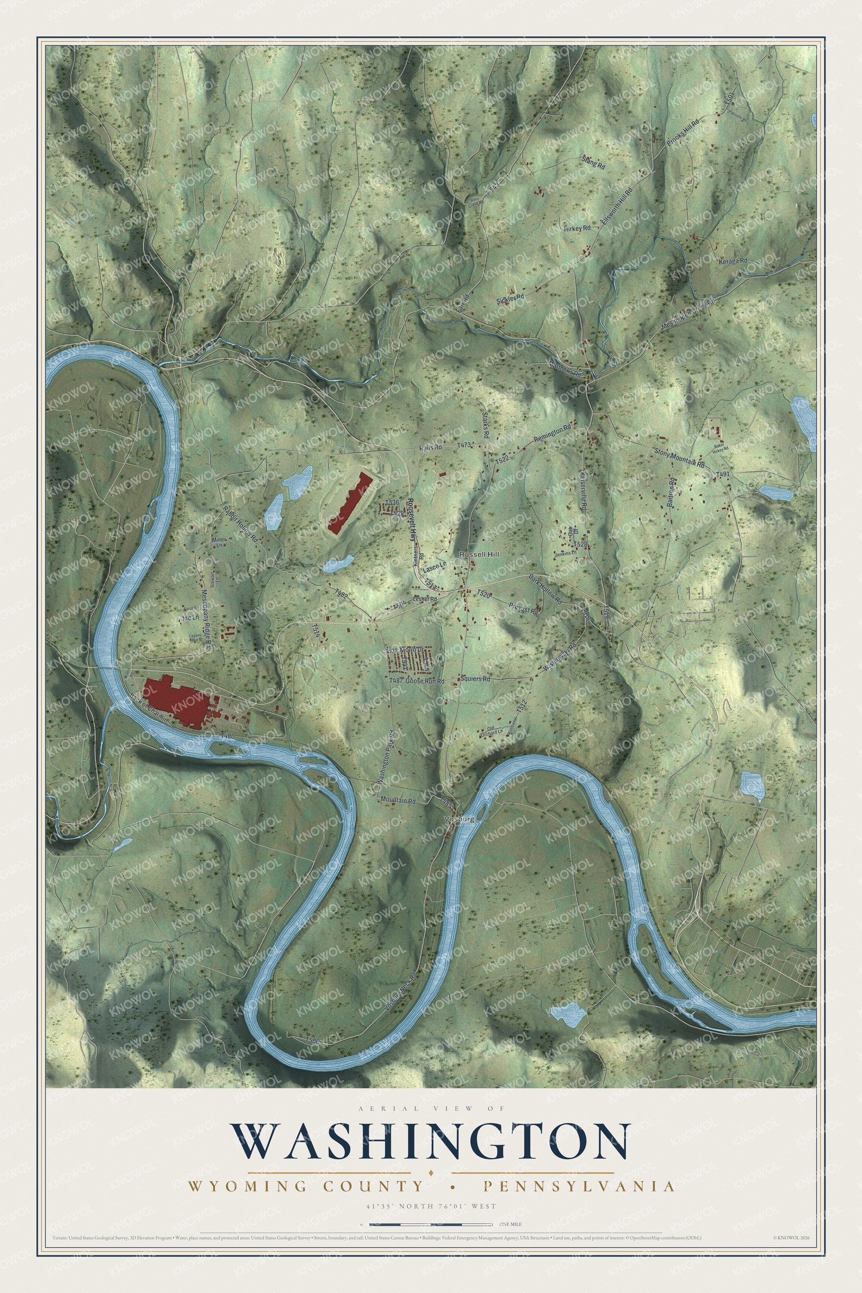Watermarked full-map preview of Washington, Pennsylvania
