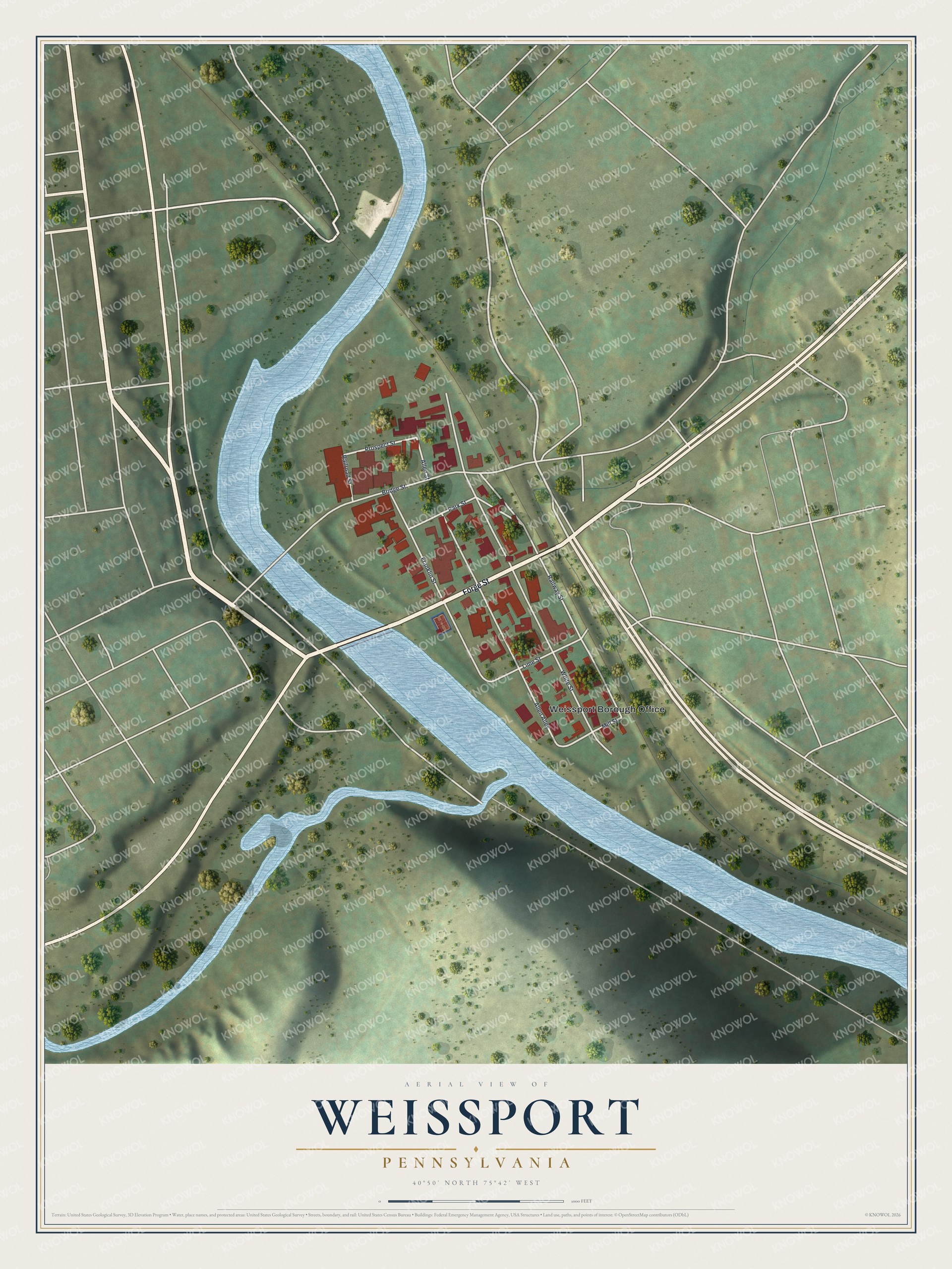 Watermarked full-map preview of Weissport, Pennsylvania