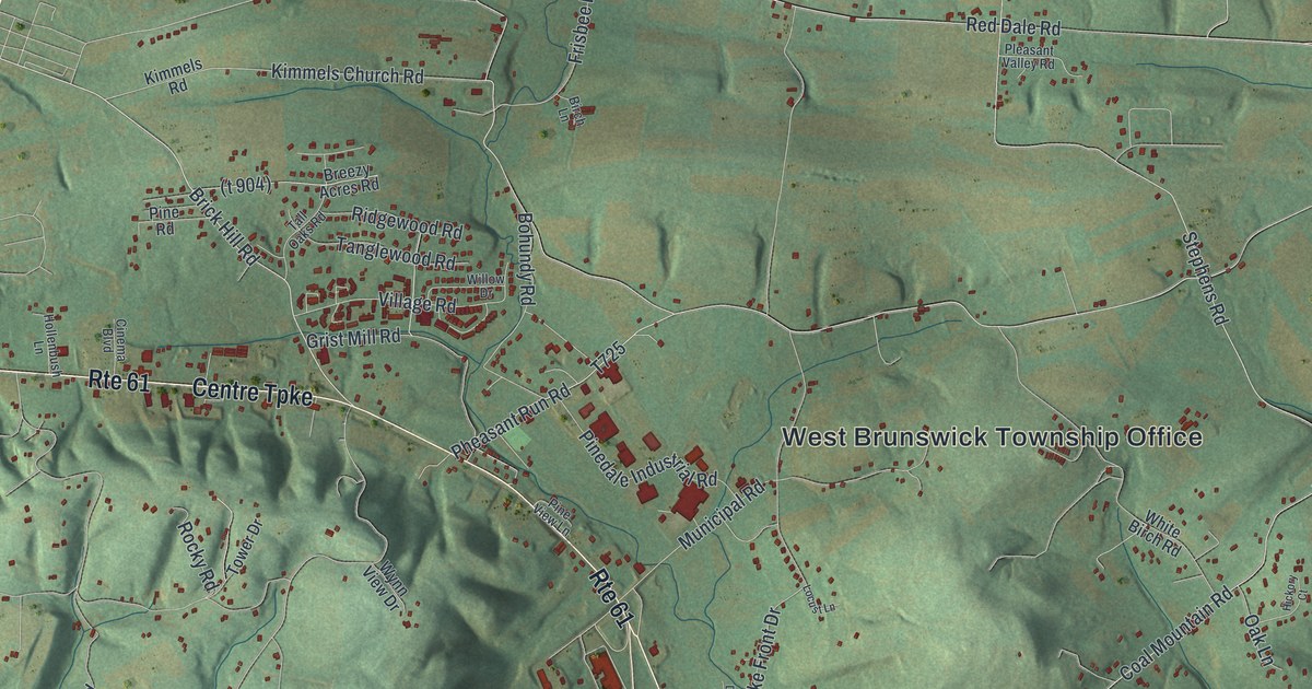 Map of West Brunswick, Pennsylvania in 2026