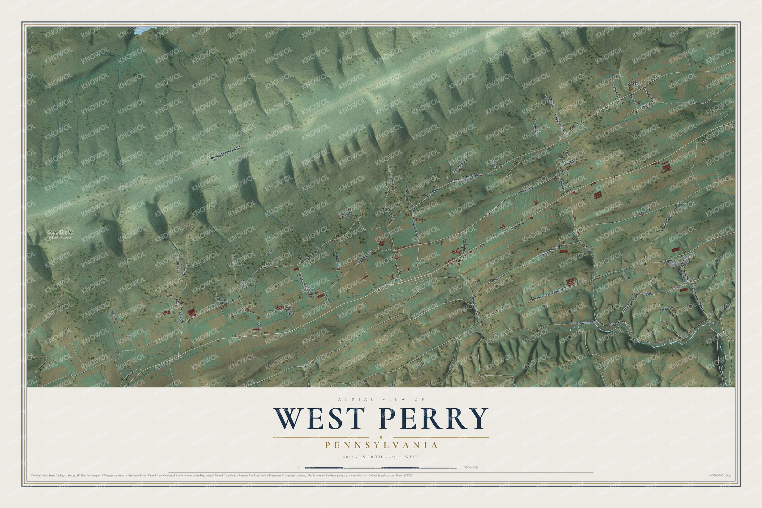 Watermarked full-map preview of West Perry, Pennsylvania