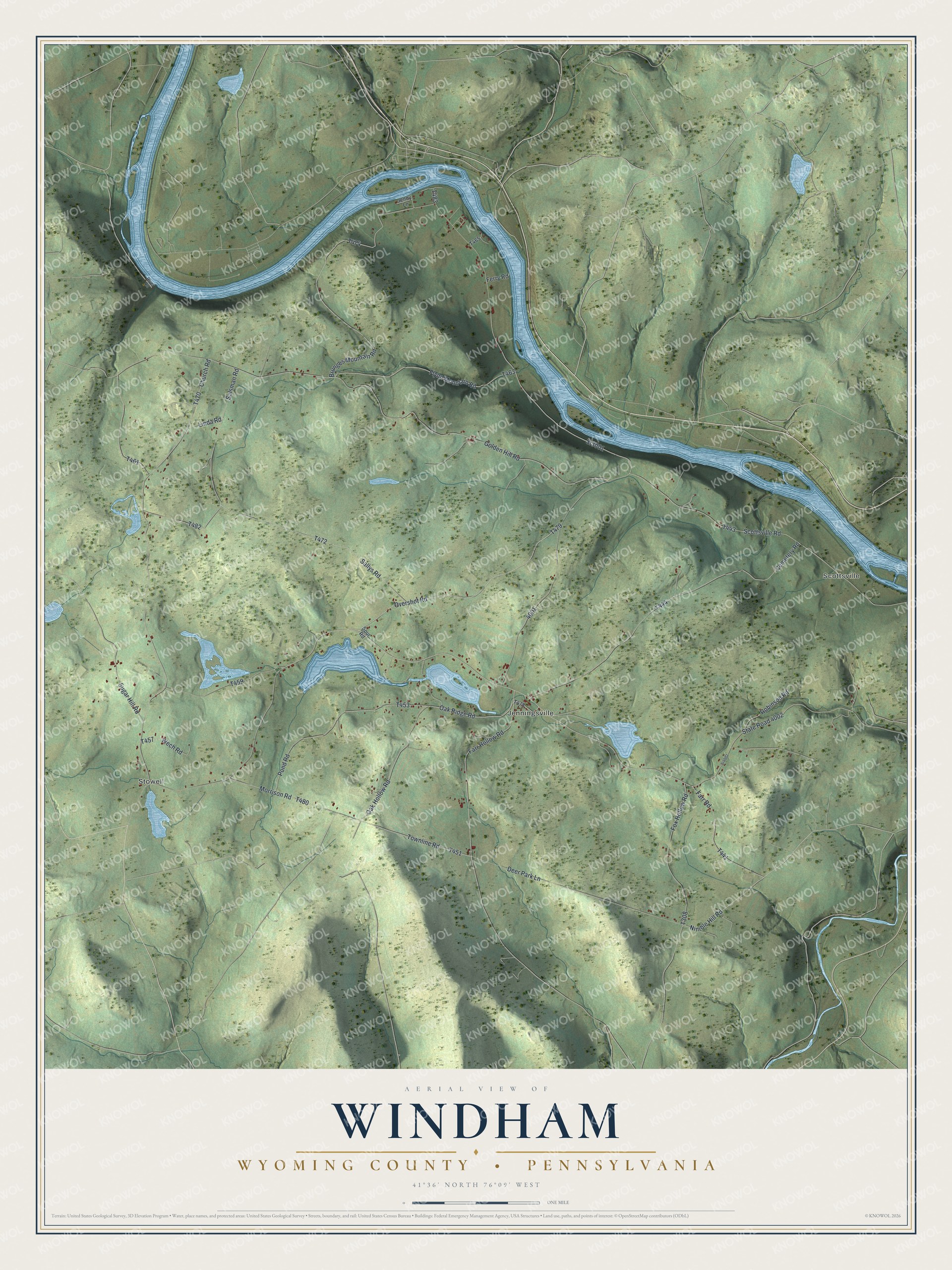Watermarked full-map preview of Windham, Pennsylvania