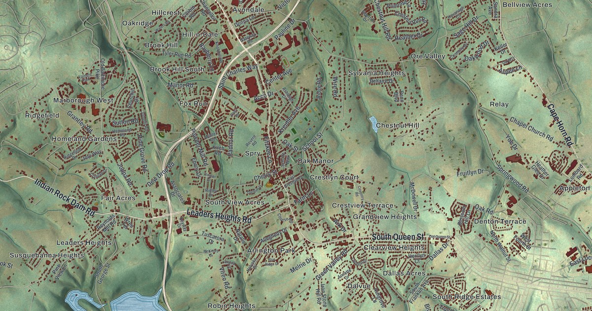 Map of York Township, Pennsylvania in 2026