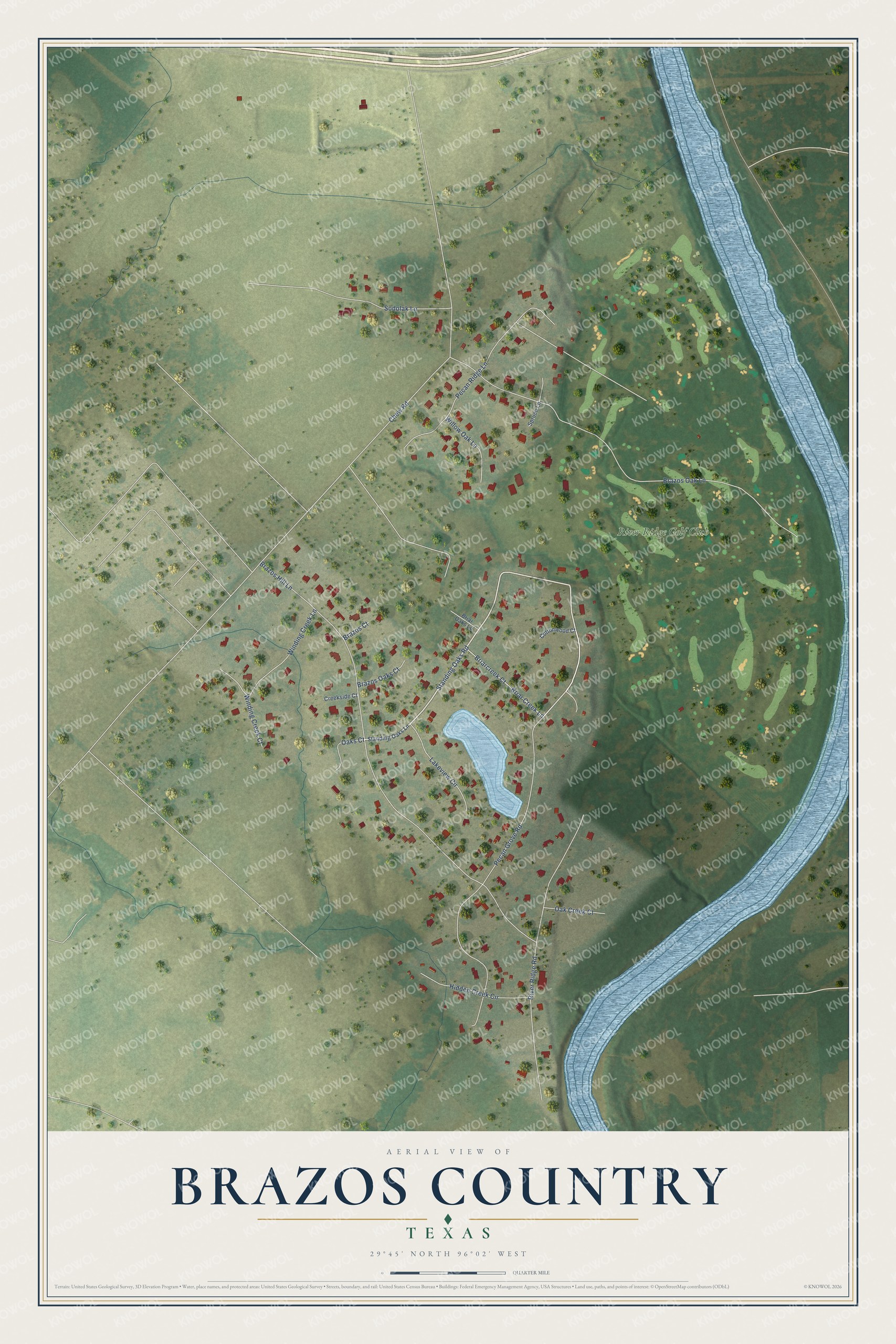 Watermarked full-map preview of Brazos Country, Texas