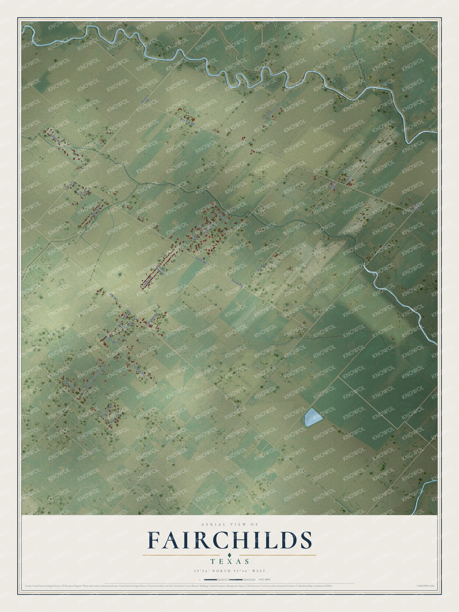 Watermarked full-map preview of Fairchilds, Texas