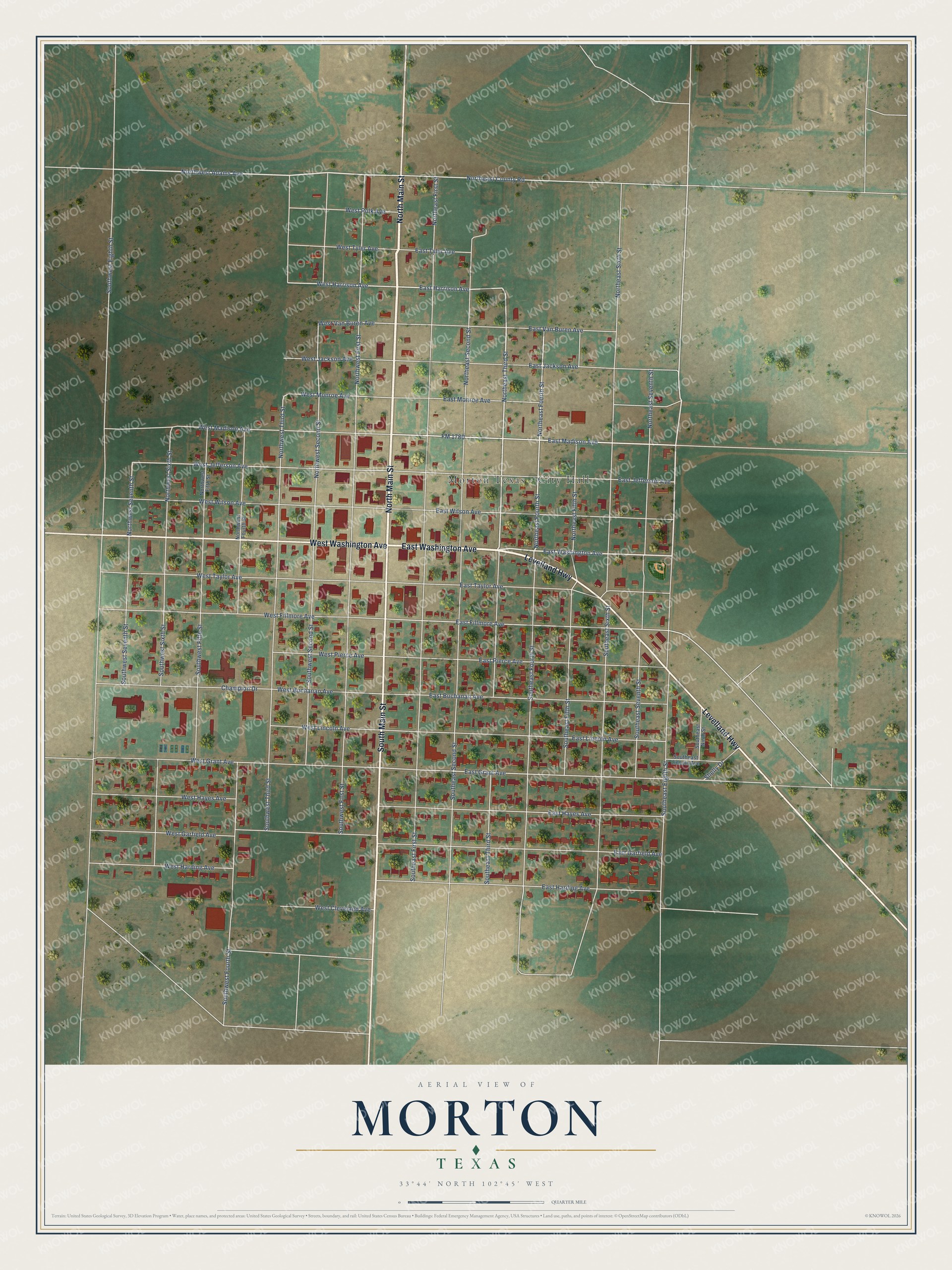 Watermarked full-map preview of Morton, Texas