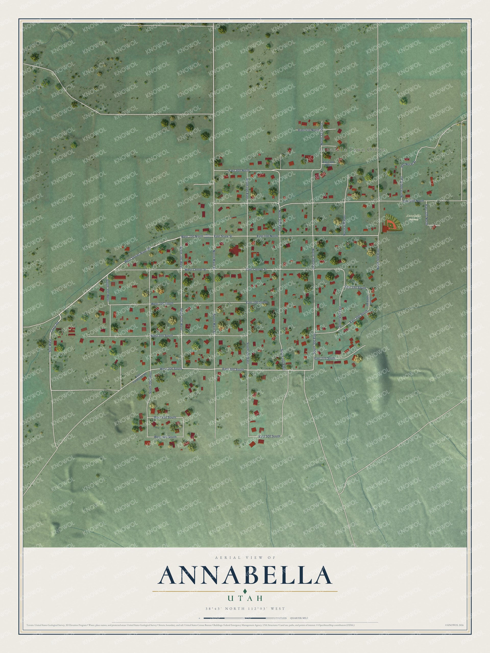 Watermarked full-map preview of Annabella, Utah