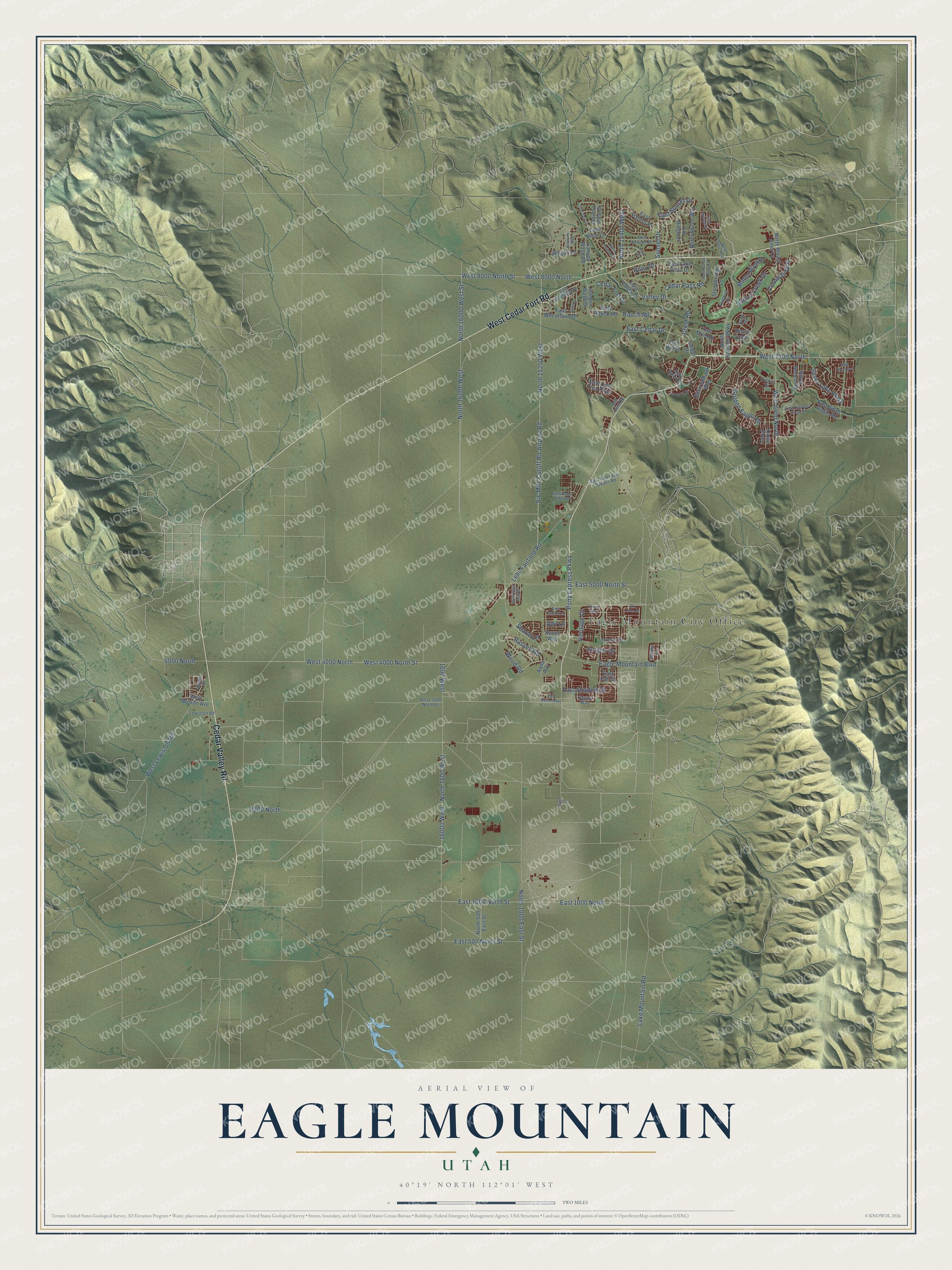 Watermarked full-map preview of Eagle Mountain, Utah