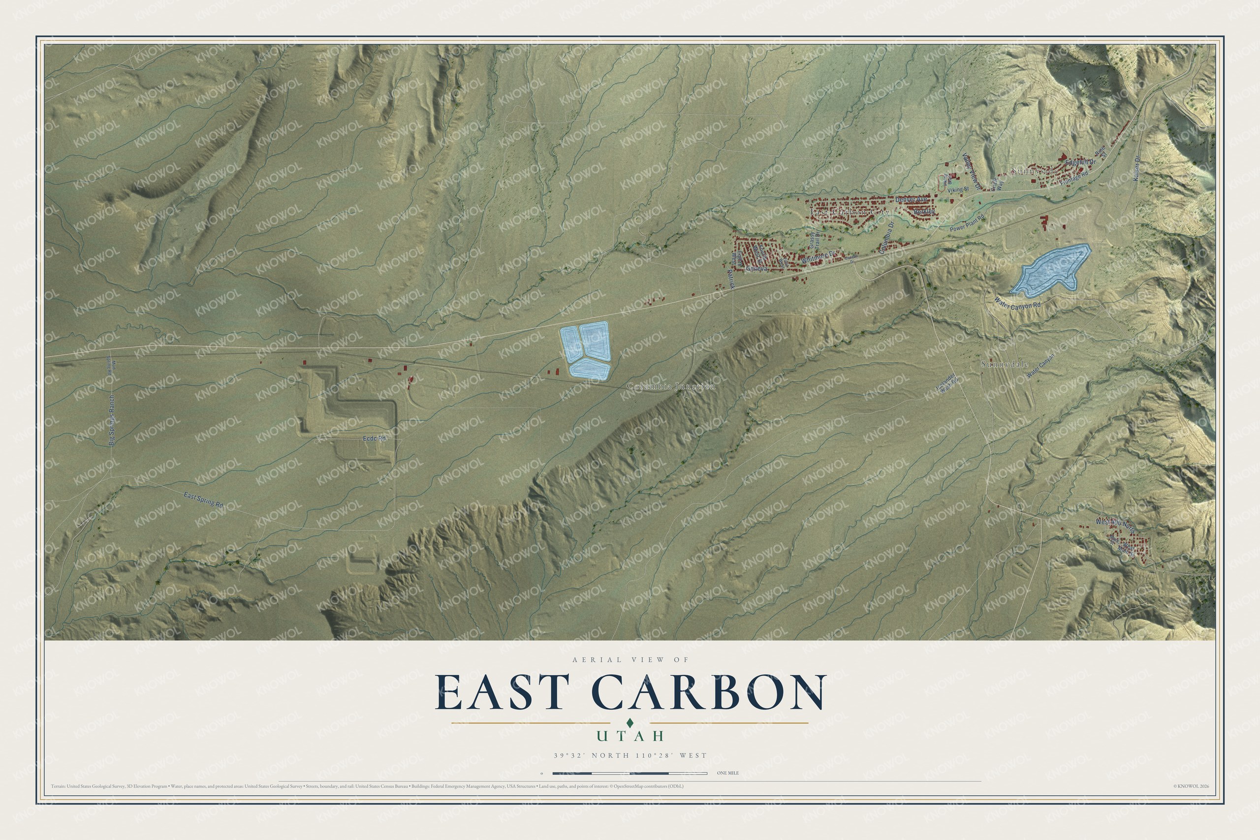 Watermarked full-map preview of East Carbon, Utah