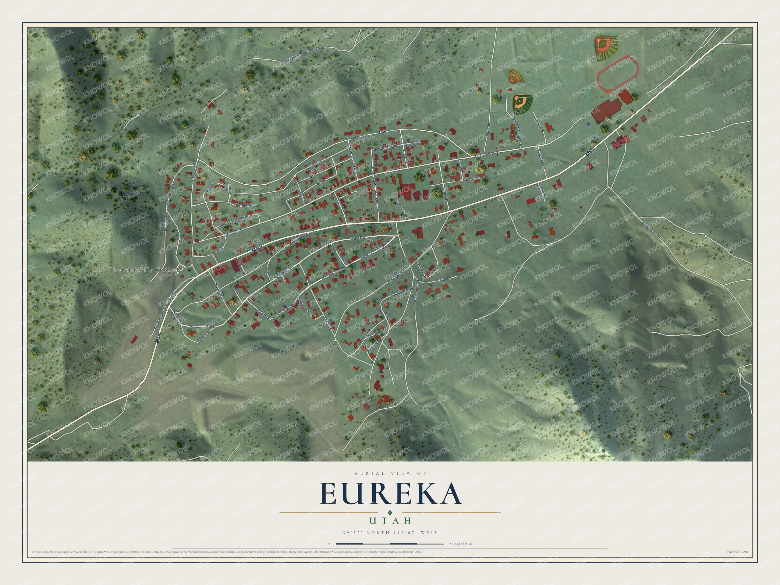 Watermarked full-map preview of Eureka, Utah