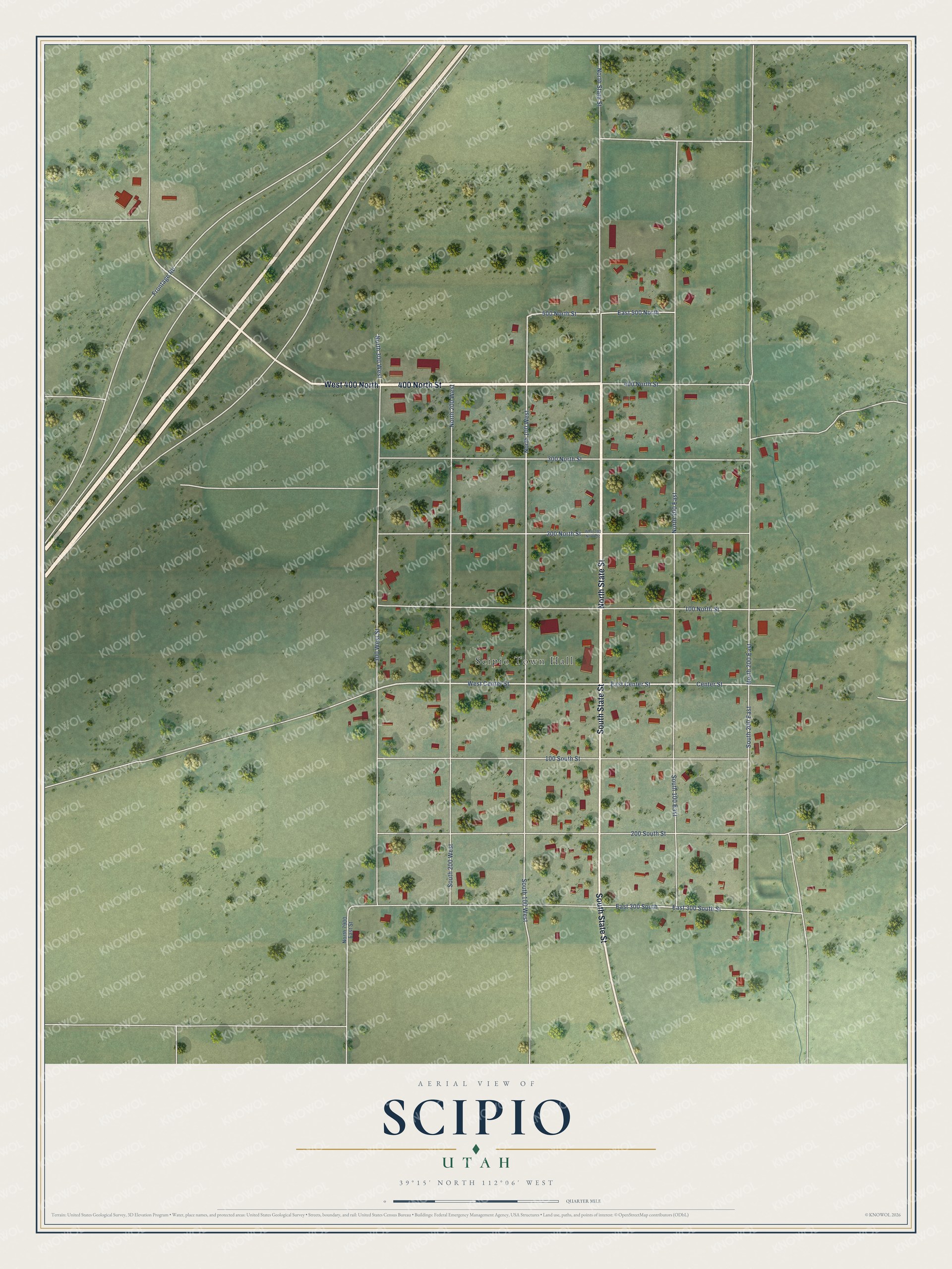 Watermarked full-map preview of Scipio, Utah