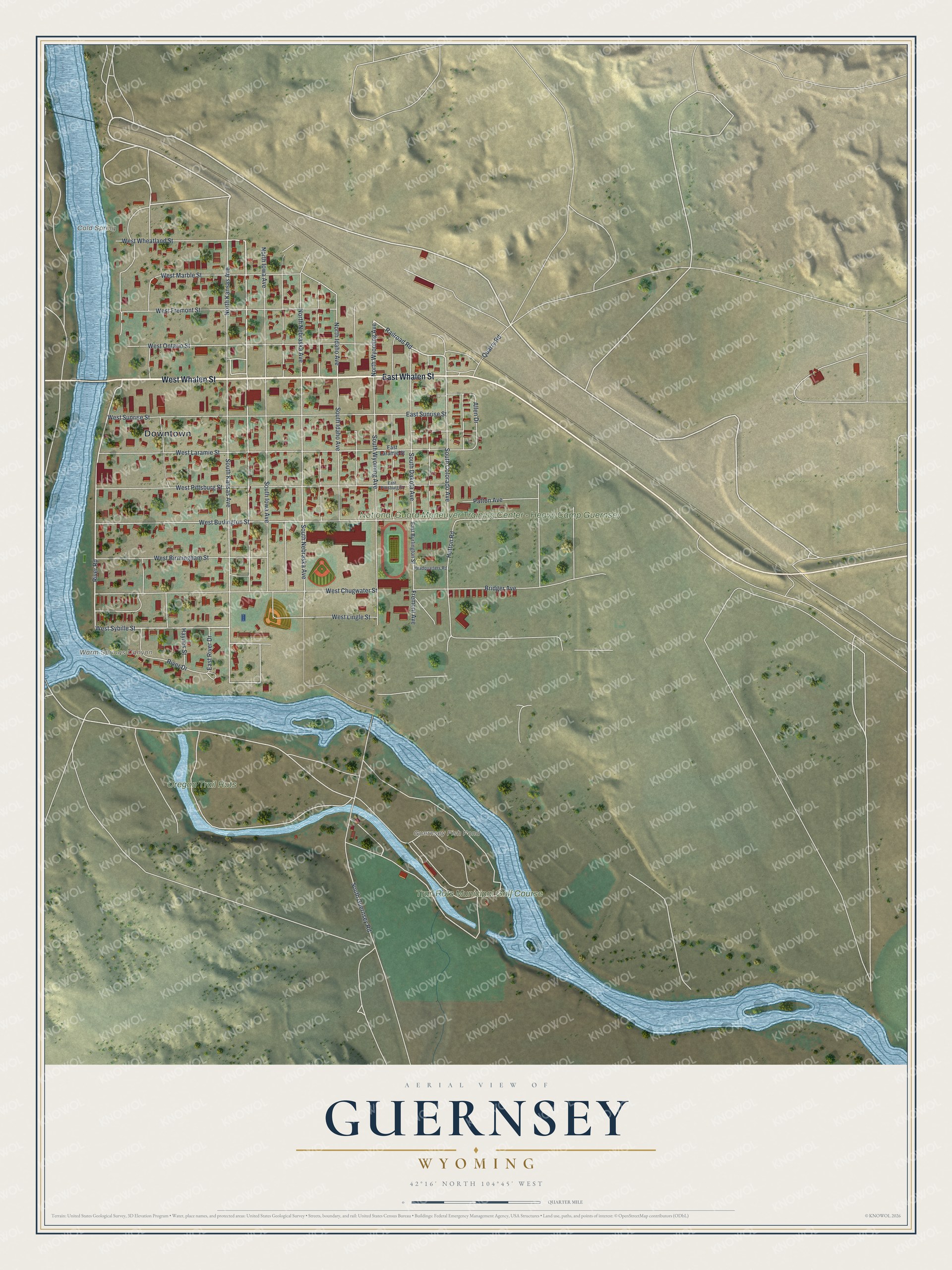 Watermarked full-map preview of Guernsey, Wyoming