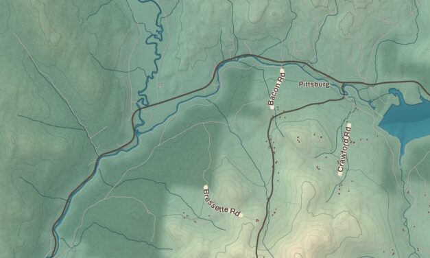 Beautifully Detailed Map of Clarksville, New Hampshire