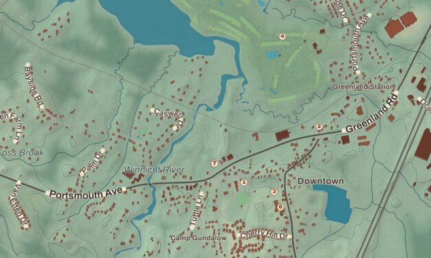 Beautifully Detailed Map of Greenland, New Hampshire